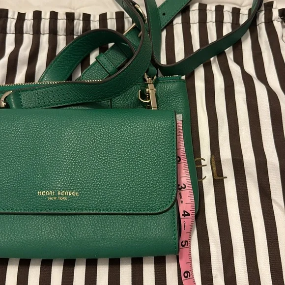 Henri Bendel crossbody 3 in 1 handbag, Kelly green - Picture 10 of 11